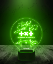 Lampka LED 3D TXT K-Pop Autografy