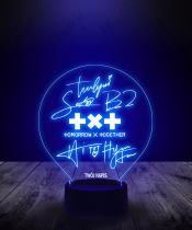 Lampka LED 3D TXT K-Pop Autografy