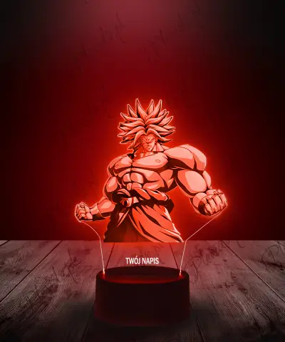 Lampka LED 3D Plexido Dragon Ball Brolly Anime