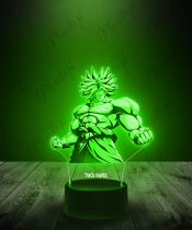 Lampka LED 3D Plexido Dragon Ball Brolly Anime