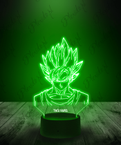 Lampka LED 3D Plexido Popiersie Son Goku Dragon Ball Z