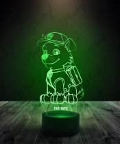 Lampka LED 3D Plexido Psi Patrol Rocky Siedzący