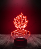 Lampka LED 3D Plexido Popiersie Son Goku Dragon Ball Z