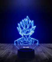 Lampka LED 3D Plexido Popiersie Son Goku Dragon Ball Z