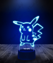 Lampka LED 3D Plexido Pokemony Pikachu - 1