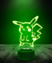 Lampka LED 3D Plexido Pokemony Pikachu - 3