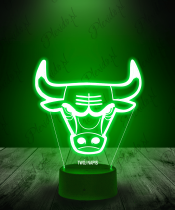 Lampka LED 3D Plexido Chicago Bulls