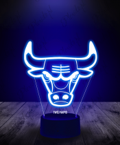 Lampka LED 3D Plexido Chicago Bulls