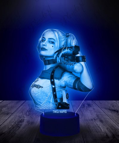 Lampka LED 3D Plexido Harley Quinn