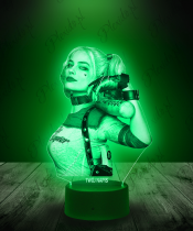 Lampka LED 3D Plexido Harley Quinn