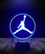 Lampka LED 3D Plexido Jordan Logo - 3