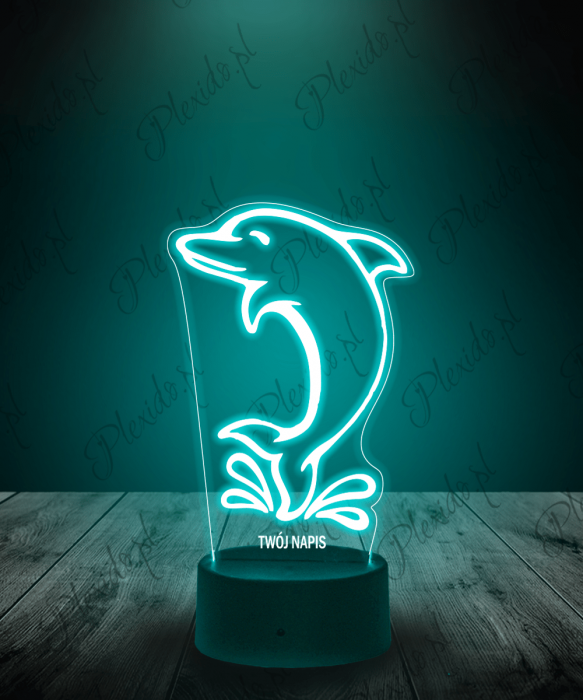 Lampka LED 3D Plexido Delfin Ssak - 1