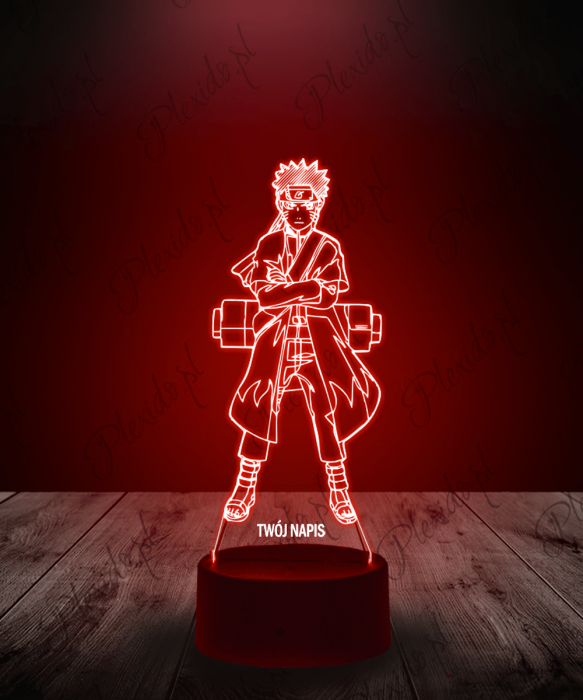 Lampka LED 3D Plexido Naruto z Plecakiem