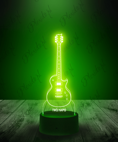 Lampka LED 3D Plexido Gitara Muzyka - 1