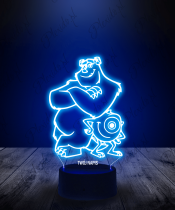Lampka LED 3D Plexido Potwory i Spółka James