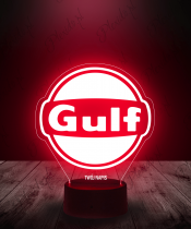 Lampka LED 3D Plexido Gulf Oil - 1