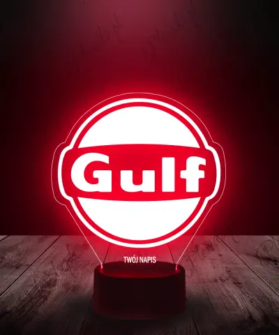 Lampka LED 3D Plexido Gulf Oil - 1