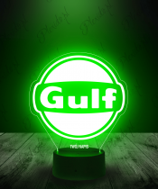 Lampka LED 3D Plexido Gulf Oil - 2