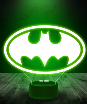 Lampka LED 3D Plexido Batman Logo - 2