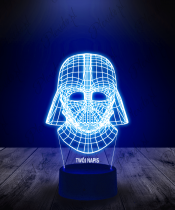 Lampka LED 3D Plexido Darth Vader Profil - 1