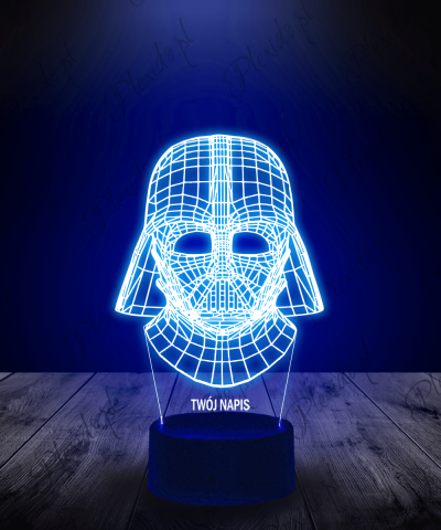 Lampka LED 3D Plexido Darth Vader Profil - 1