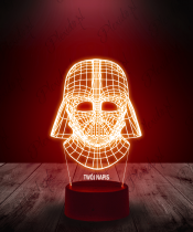 Lampka LED 3D Plexido Darth Vader Profil - 3