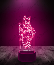 Lampka LED 3D Plexido League of Legends Ahri Serce