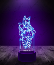 Lampka LED 3D Plexido League of Legends Ahri Serce