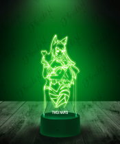 Lampka LED 3D Plexido League of Legends Ahri Serce