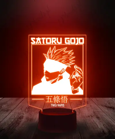 Lampka LED 3D Plexido Satoru Gojo Jujutsu Kaisen