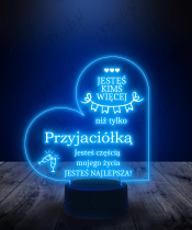 Lampka LED 3D Plexido Prezent dla Przyjaciółki Serce