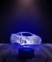 Lampka LED 3D Plexido Samochód Sportowy