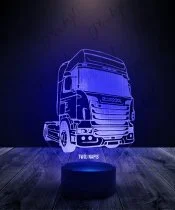 Lampka LED 3D Plexido Ciężarówka Scania Tir