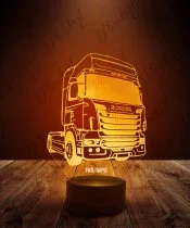 Lampka LED 3D Plexido Ciężarówka Scania Tir