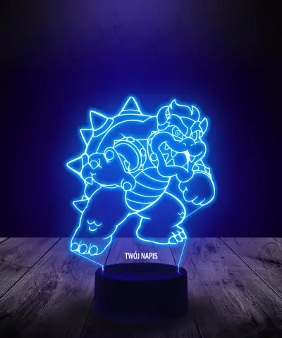 Lampka LED 3D Plexido Super Mario Bowser