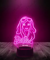 Lampka LED 3D Plexido Barbie w Okularach