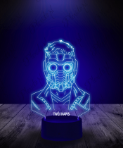 Lampka LED 3D Plexido Strażnicy Galaktyki Star Lord