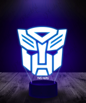 Lampka LED 3D Plexido Transformers Autoboty