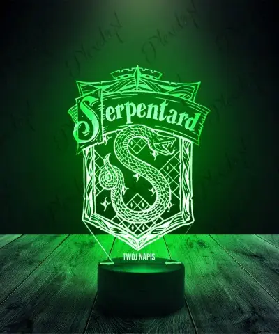 Lampka LED 3D Plexido Harry Potter Serpentard