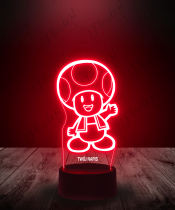 Lampka LED 3D Plexido Super Mario Toad