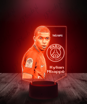 Lampka LED 3D Plexido PSG Kylian Mbappe