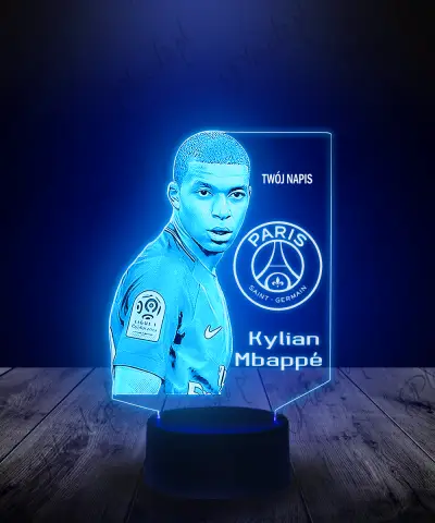 Lampka LED 3D Plexido PSG Kylian Mbappe