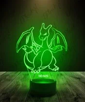 Lampka LED 3D Plexido Pokemon Charizard