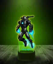 Lampka LED 3D Plexido z Nadrukiem Marvel War Machine - 3