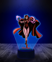 Lampka LED 3D Plexido z Nadrukiem Marvel Scarlet Witch