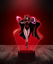 Lampka LED 3D Plexido z Nadrukiem Marvel Scarlet Witch