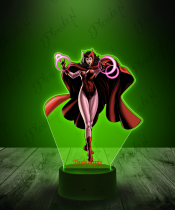 Lampka LED 3D Plexido z Nadrukiem Marvel Scarlet Witch