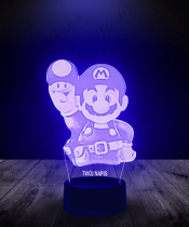 Lampka LED 3D Plexido Super Mario Bros - 2