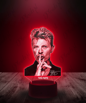 Lampka LED 3D Piosenkarz David Bowie