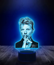 Lampka LED 3D Piosenkarz David Bowie